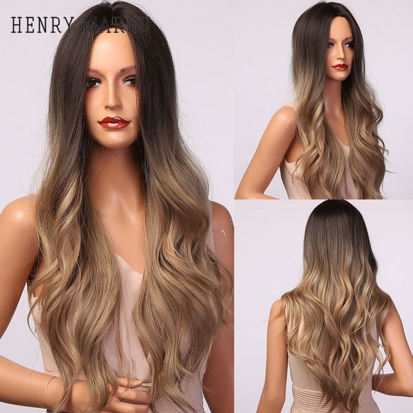 ombre black brown golden synthetic wigs for black women afro long middle part water wave heat resistant hair wigsfactory direct
ombre black brown golden synthetic wigs for black women afro long middle part water wave heat resistant hair wigsfactory direct