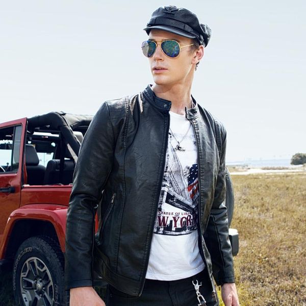 men's fur & faux leather jacket men brand fashion autumn male plus size m-3xl black mens stand collar coats biker jackets pu 10
men's fur & faux leather jacket men brand fashion autumn male plus size m-3xl black mens stand collar coats biker jackets pu 10