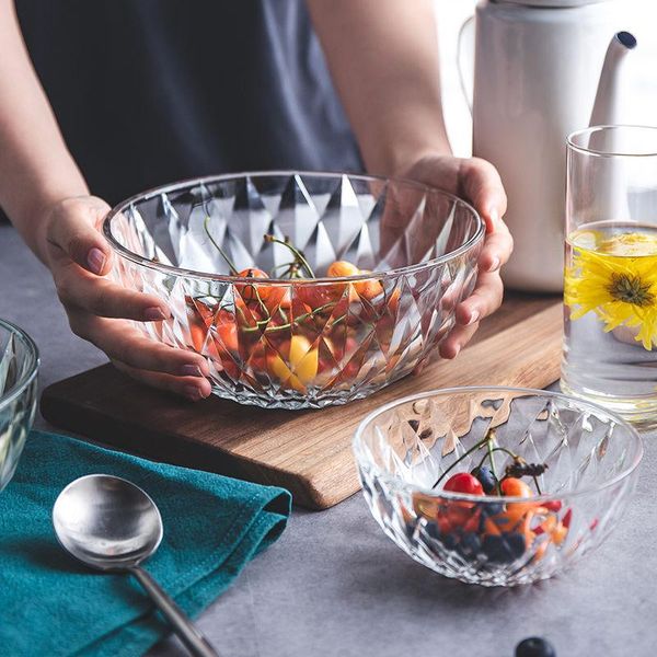 bowls 1pcs thickened glass bowl fruit salad ramen transparent mixing kitchen tableware 5 ", 6", 7 8", 9 "inch
bowls 1pcs thickened glass bowl fruit salad ramen transparent mixing kitchen tableware 5 ", 6", 7 8", 9 "inch