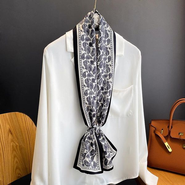 scarves 2021 leopard print silk long scarf women luxury neckerchief headband female kerchief bag scarfs hairband neck for ladies, Blue;gray
scarves 2021 leopard print silk long scarf women luxury neckerchief headband female kerchief bag scarfs hairband neck for ladies, Blue;gray
