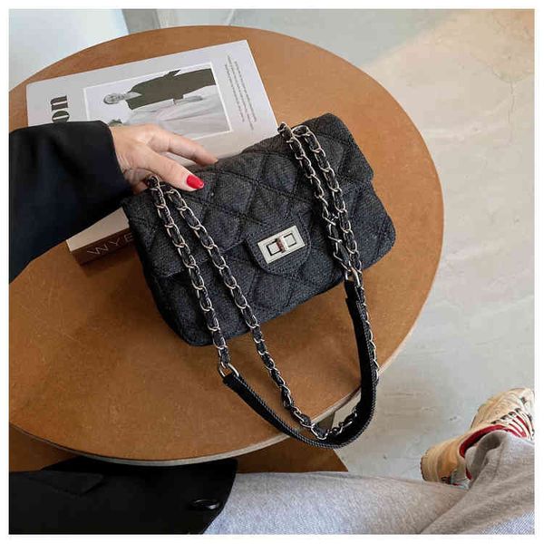 bags handbags 2021 fashion small fragrance lingge chain denim buckle single shoulder messenger bag, Black;red
bags handbags 2021 fashion small fragrance lingge chain denim buckle single shoulder messenger bag, Black;red