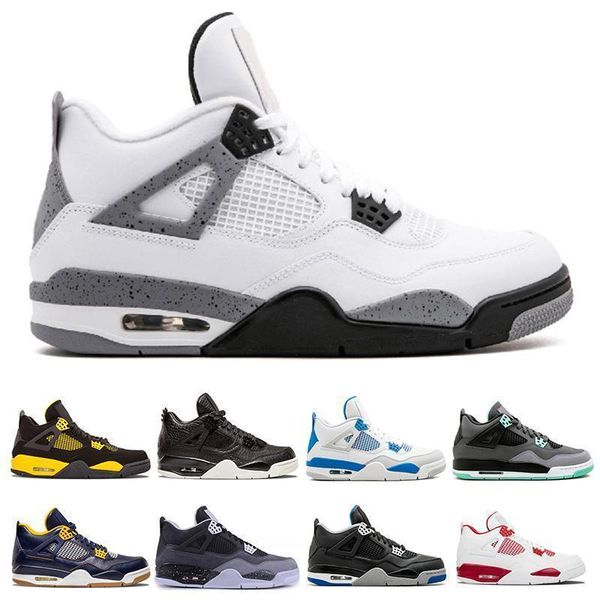 4 4s men basketball shoes for mens white cement pure money royalty thunder bred oreo motosports blue sneakers
4 4s men basketball shoes for mens white cement pure money royalty thunder bred oreo motosports blue sneakers