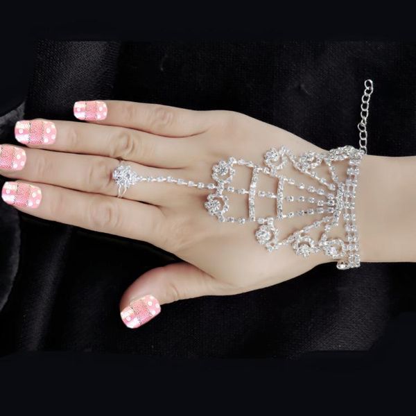 charm bracelets fashion dancing latin white lady girl rhinestone chain gloves charn bracelet wholesale, Golden;silver
charm bracelets fashion dancing latin white lady girl rhinestone chain gloves charn bracelet wholesale, Golden;silver