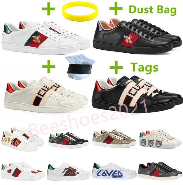 men italy bee casual shoes women fashion leather shoe embroidered green red stripe tiger snake couples trainers des chaussures, Black
men italy bee casual shoes women fashion leather shoe embroidered green red stripe tiger snake couples trainers des chaussures, Black