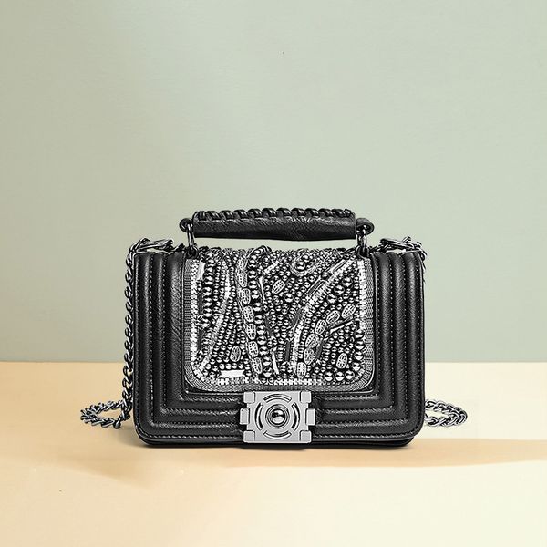 handbag bags handmade beaded small fragrance style women's 2021 chain korean one shoulder messenger, Black;red
handbag bags handmade beaded small fragrance style women's 2021 chain korean one shoulder messenger, Black;red
