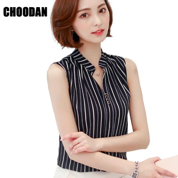 women's blouses & shirts women stripe blouse female sleeveless 2021 casual stand collar print ladies chiffon korean fashion clothing, White
women's blouses & shirts women stripe blouse female sleeveless 2021 casual stand collar print ladies chiffon korean fashion clothing, White