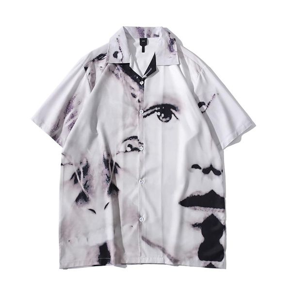 beach loose couple buttoned blouse cardigan printed short shirt casaco solto de praia com estampado curto 2021 men's casual shir, White;black
beach loose couple buttoned blouse cardigan printed short shirt casaco solto de praia com estampado curto 2021 men's casual shir, White;black