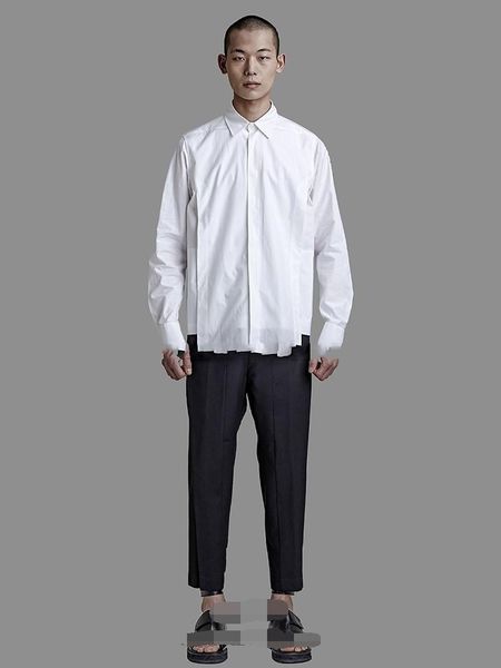 men's casual shirts singer hair stylist handmade splicing multi-layer irregular design shirt personality simple loose large, White;black
men's casual shirts singer hair stylist handmade splicing multi-layer irregular design shirt personality simple loose large, White;black