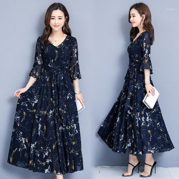 summer korean long silk dress floral chiffon super fairy waist beach swing skirt two piece, White
summer korean long silk dress floral chiffon super fairy waist beach swing skirt two piece, White