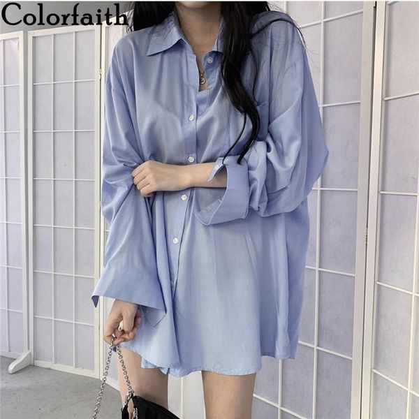 women's blouses & shirts colorfaith 2021 spring summer vintage oversize pocket korean style office lady fashionable wild bl490, White
women's blouses & shirts colorfaith 2021 spring summer vintage oversize pocket korean style office lady fashionable wild bl490, White