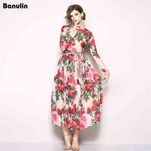 banulin fashion designer runway dress spring women's long sleeve beach e ribbon rose floral print casual elegant 210603, Black;gray
banulin fashion designer runway dress spring women's long sleeve beach e ribbon rose floral print casual elegant 210603, Black;gray
