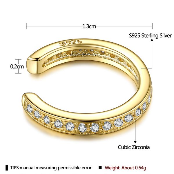 s925 clip simple geometric earrings round face thin silver jewelry ptee0480, Golden 
s925 clip simple geometric earrings round face thin silver jewelry ptee0480, Golden