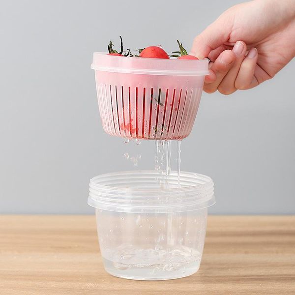 storage bottles & jars refrigerator box household portable round plastic transparent drain bowl for kitchen cooking vegetable keep fresh too
storage bottles & jars refrigerator box household portable round plastic transparent drain bowl for kitchen cooking vegetable keep fresh too