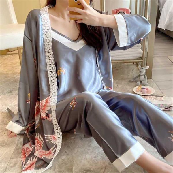 women's sleepwear ladies nightgown three-piece fashion autumn long-sleeved home wear with chest pad lace nightwear camison mujer1 cbpt, Black;red
women's sleepwear ladies nightgown three-piece fashion autumn long-sleeved home wear with chest pad lace nightwear camison mujer1 cbpt, Black;red