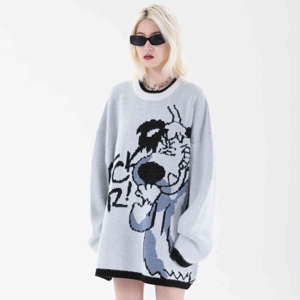 women's sweaters female male streetwear sweaters autumn knitted-or-crocheted chuckling dog hip hop casual harajuku oversize jumper pull, White;black
women's sweaters female male streetwear sweaters autumn knitted-or-crocheted chuckling dog hip hop casual harajuku oversize jumper pull, White;black