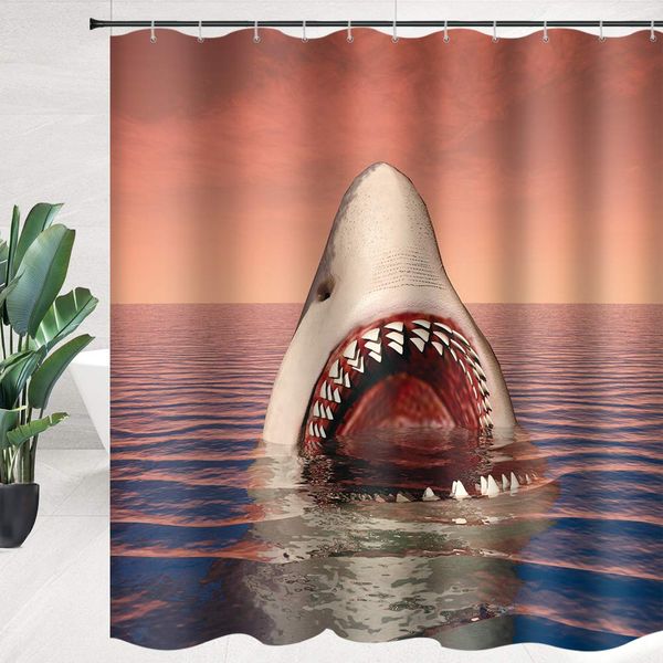 ferocious shark shower curtain ocean decor sharp teeth shark bathroom curtain fabric bathroom accessories polyester with hooks
ferocious shark shower curtain ocean decor sharp teeth shark bathroom curtain fabric bathroom accessories polyester with hooks