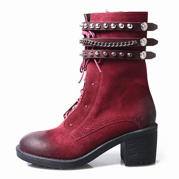 boots autumn winter women punk style rivet zip cow suede ankle shoes brand street round toe casual high heels booties, Black
boots autumn winter women punk style rivet zip cow suede ankle shoes brand street round toe casual high heels booties, Black