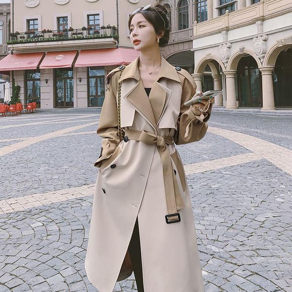 women's trench coats wholesale 2021 korean fashion casual splicing coat for women ladies work wear nice female ol jacket bat16, Tan;black
women's trench coats wholesale 2021 korean fashion casual splicing coat for women ladies work wear nice female ol jacket bat16, Tan;black