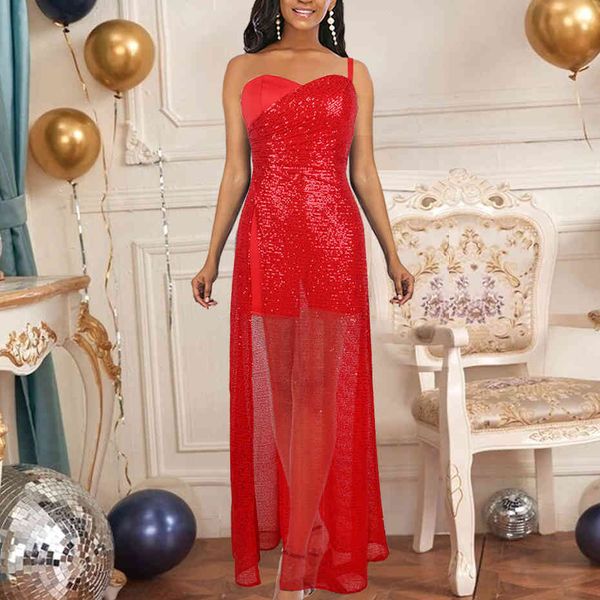 women red playsuit one shoulder strap backless party celebrate sequined jumpsuit event overall female bodysuit plus size xl 210416, Black;white
women red playsuit one shoulder strap backless party celebrate sequined jumpsuit event overall female bodysuit plus size xl 210416, Black;white