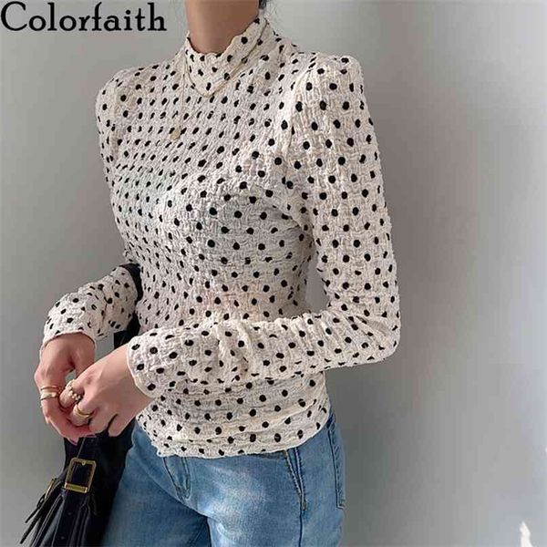women spring autumn blouse shirts stand collar dot fold korean elasticity vintage elegant lady bl9208 210427, White
women spring autumn blouse shirts stand collar dot fold korean elasticity vintage elegant lady bl9208 210427, White