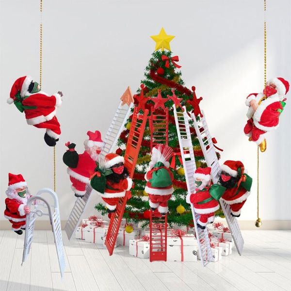 christmas decorations electric climbing rope santa cute claus doll ornament toy xmas gift for home holiday decor
christmas decorations electric climbing rope santa cute claus doll ornament toy xmas gift for home holiday decor