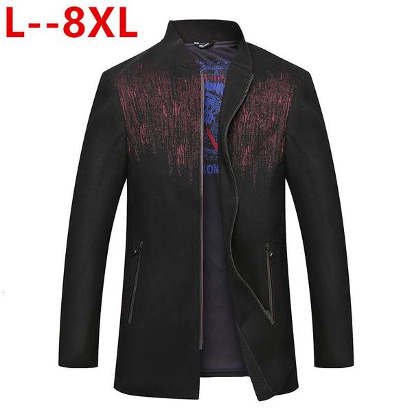 men's wool & blends 10xl 8xl autumn winter men casual coat thicken woolen trench business male solid classic overcoat medium long jacke, Black
men's wool & blends 10xl 8xl autumn winter men casual coat thicken woolen trench business male solid classic overcoat medium long jacke, Black