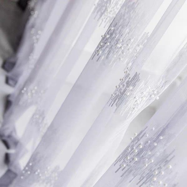 curtain & drapes fashion pearls sequins embroidered white window curtains for living room luxury sheer tulle bedroom veil wave cortinas
curtain & drapes fashion pearls sequins embroidered white window curtains for living room luxury sheer tulle bedroom veil wave cortinas