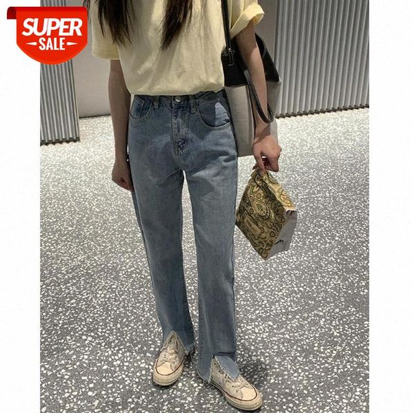 ins washed all-match denim trousers women's fringed small slits are thin straight pants #hu3e, Black;gray
ins washed all-match denim trousers women's fringed small slits are thin straight pants #hu3e, Black;gray