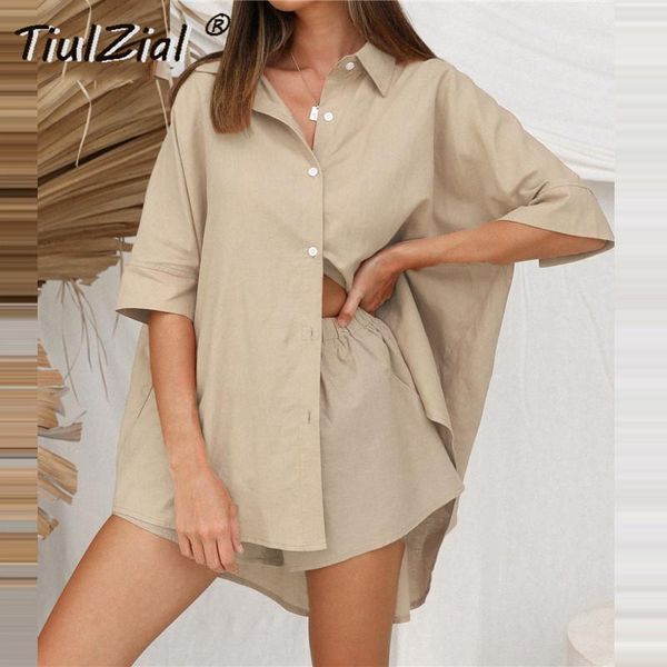 tiulzial casual summer women set lounge wear two piece outfits oversized long shirt elastic high waist shorts suit home outfit women's, Gray
tiulzial casual summer women set lounge wear two piece outfits oversized long shirt elastic high waist shorts suit home outfit women's, Gray