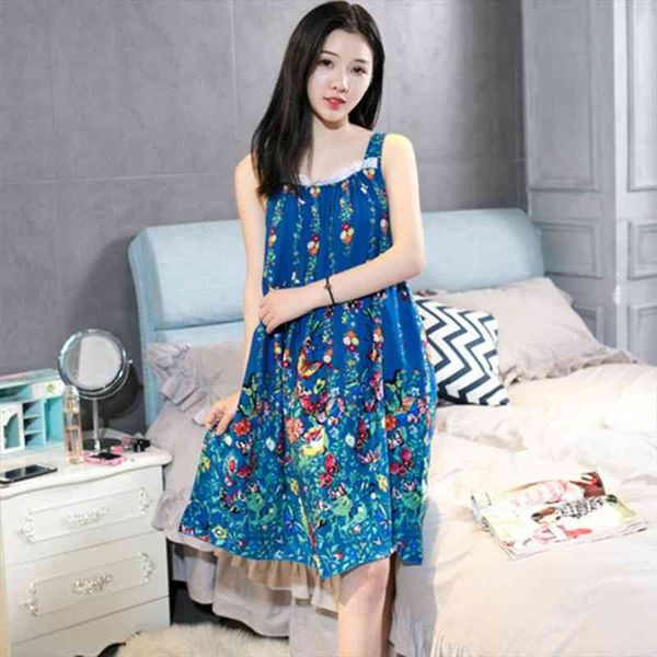 nightdress sleeveless print nightgown cotton night wear women summer spaghetti strap plus size nightgowns e1133, Black;red
nightdress sleeveless print nightgown cotton night wear women summer spaghetti strap plus size nightgowns e1133, Black;red