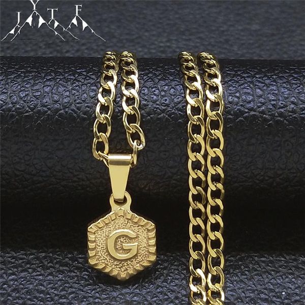 chains 2021 stainless steel initials necklaces for women gold color layer g chain fashion jewelry collar mujer xh138s03, Silver
chains 2021 stainless steel initials necklaces for women gold color layer g chain fashion jewelry collar mujer xh138s03, Silver