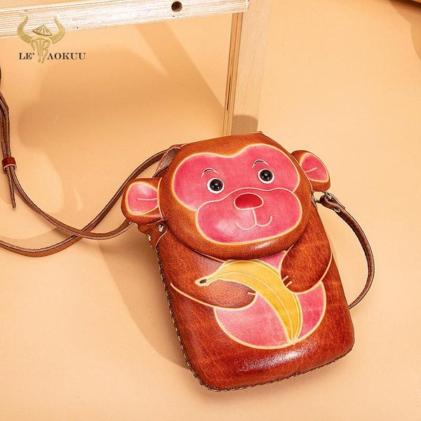 evening bags 2021 genuine leather luxury designer women mini purse handbag ladies over the shoulder satchel bag cute monkey 6" phone po
evening bags 2021 genuine leather luxury designer women mini purse handbag ladies over the shoulder satchel bag cute monkey 6" phone po