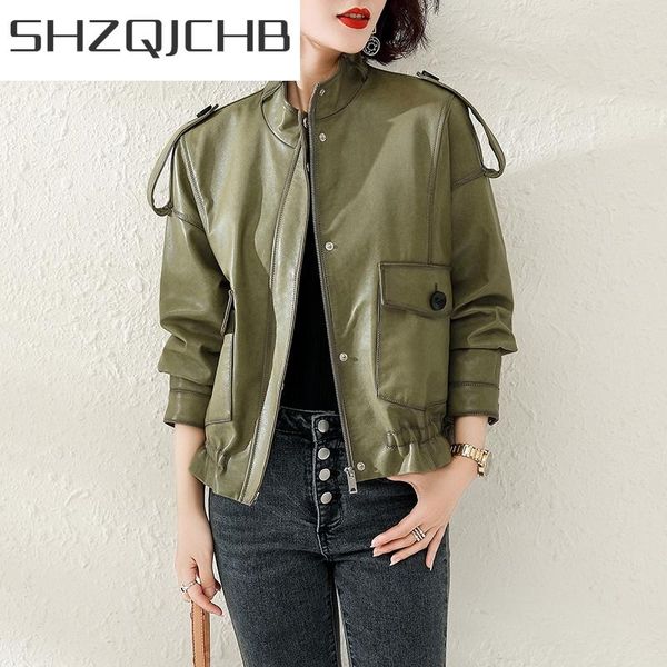 women's leather & faux jcgb 2021 short genuine jacket women korean 100% sheepskin coat female spring autumn clothes fashion femme veste, Black
women's leather & faux jcgb 2021 short genuine jacket women korean 100% sheepskin coat female spring autumn clothes fashion femme veste, Black