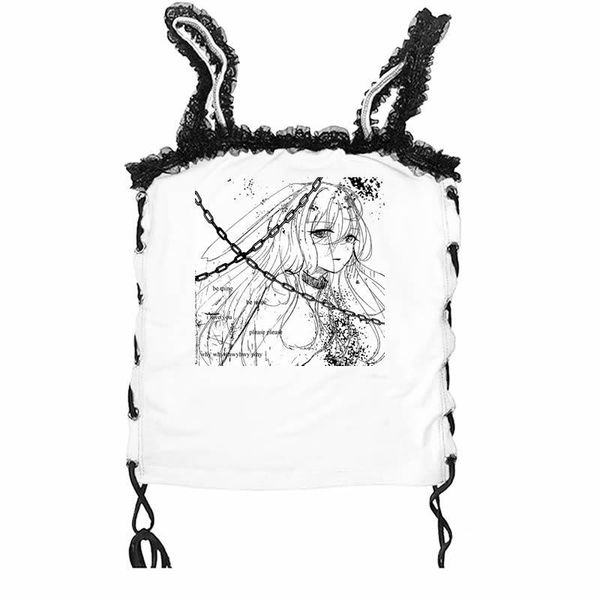 women's tanks & camis kawaii tank gothic punk dark street aesthetic y2k accessories, White
women's tanks & camis kawaii tank gothic punk dark street aesthetic y2k accessories, White
