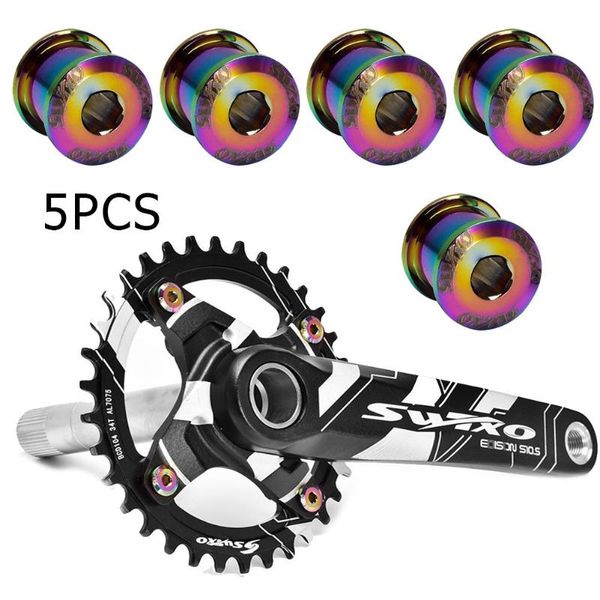 bike heels & chainwheels 5pcs aluminum alloy mtb road single double chainring bolts sprocket chainwheel screws cycling replacement part
bike heels & chainwheels 5pcs aluminum alloy mtb road single double chainring bolts sprocket chainwheel screws cycling replacement part