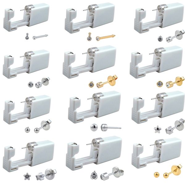 24pcs disposable sterile ear piercing unit cartilage tragus helix piercing gun tool kit stud earring star ball, Golden;silver
24pcs disposable sterile ear piercing unit cartilage tragus helix piercing gun tool kit stud earring star ball, Golden;silver