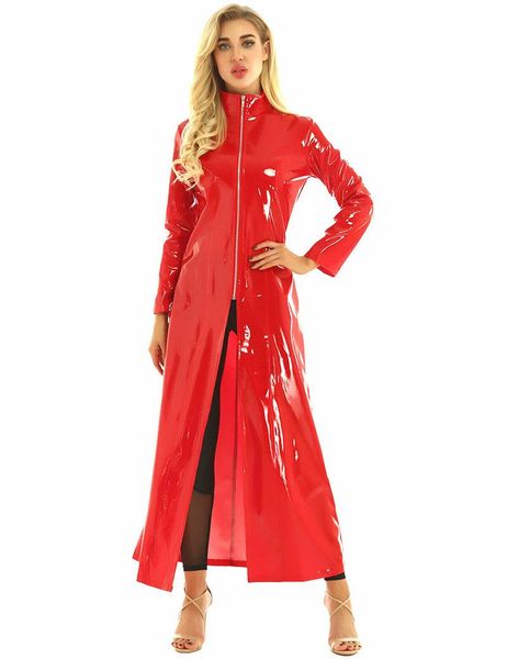 casual dresses 24 colors split long sleeve zipper front dress women fashion high neck ankle length wetlook pvc party cosplay costume, Black;gray
casual dresses 24 colors split long sleeve zipper front dress women fashion high neck ankle length wetlook pvc party cosplay costume, Black;gray