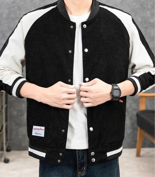 men's jackets jacket male autumn winter korean version of loose plus corduroy thick sweater student ins baseball uniform tide men coat, Black;brown
men's jackets jacket male autumn winter korean version of loose plus corduroy thick sweater student ins baseball uniform tide men coat, Black;brown