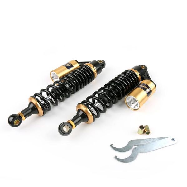 parts artudatech pair universal 280mm 330mm 340mm 375mm 400mm for motorcycle absorber rear suspension blk&gd
parts artudatech pair universal 280mm 330mm 340mm 375mm 400mm for motorcycle absorber rear suspension blk&gd