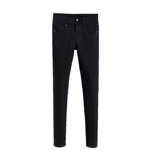 women's jeans chic pants pockets wear resistant clothing high waist tight denim, Blue
women's jeans chic pants pockets wear resistant clothing high waist tight denim, Blue