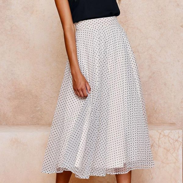 skirts 2021 women high waist polka dots skirt elegant midi long wrap chiffon, Black
skirts 2021 women high waist polka dots skirt elegant midi long wrap chiffon, Black