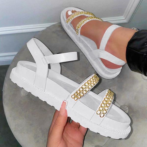 summer women chain platform flat sandals woman slides ladies buckle comfortbale female casual beach shoes plus size 42 top, Black
summer women chain platform flat sandals woman slides ladies buckle comfortbale female casual beach shoes plus size 42 top, Black