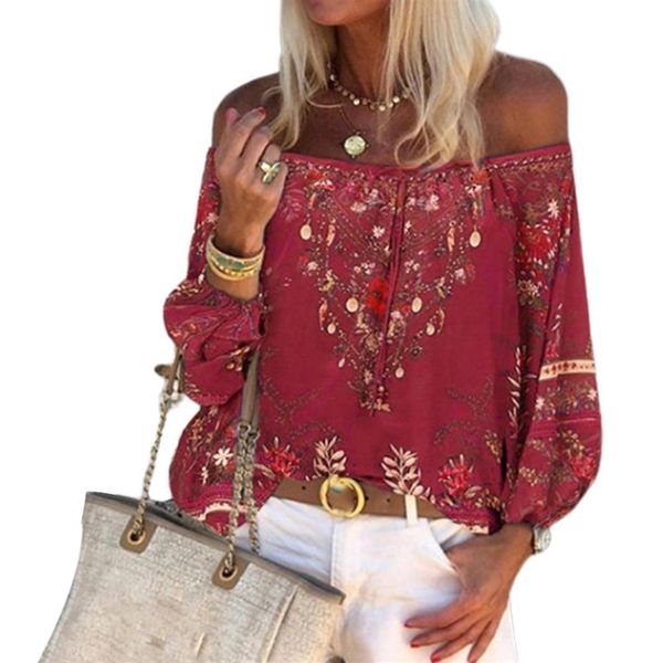 boho style vintage lacing stitching womens shirts off shoulder floral print string blouse shirt for female, White
boho style vintage lacing stitching womens shirts off shoulder floral print string blouse shirt for female, White
