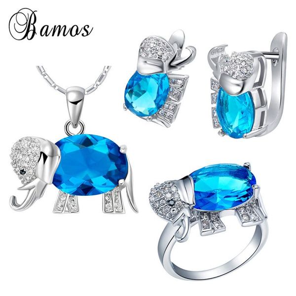 earrings & necklace bamos silver color animal jewelry sets lovely elephant pendants necklace/hoop earrings/ring lake blue zircon gift
earrings & necklace bamos silver color animal jewelry sets lovely elephant pendants necklace/hoop earrings/ring lake blue zircon gift
