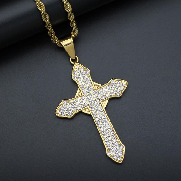 hip hop rhinestones paved bling iced out stainless steel cross pendants necklaces for men rapper jewelry pendant, Silver
hip hop rhinestones paved bling iced out stainless steel cross pendants necklaces for men rapper jewelry pendant, Silver