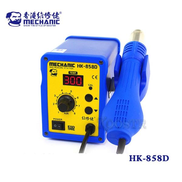 professional heat guns mechanic hk-858d 3-speed adjustable gun 650w led digital display noise reduction electric desoldering station
professional heat guns mechanic hk-858d 3-speed adjustable gun 650w led digital display noise reduction electric desoldering station