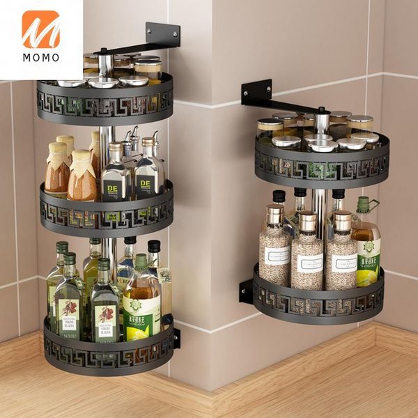 kitchen corner rotating seasoning rack without punch wall hanging multi-function condiment storage shelf bottles & jars
kitchen corner rotating seasoning rack without punch wall hanging multi-function condiment storage shelf bottles & jars