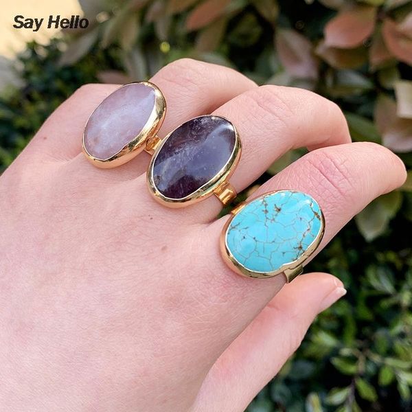 cluster rings say hello boho natural stone adjustable for women geometric metal inlaid finger knuckle jewelry ringe k2973, Golden;silver
cluster rings say hello boho natural stone adjustable for women geometric metal inlaid finger knuckle jewelry ringe k2973, Golden;silver