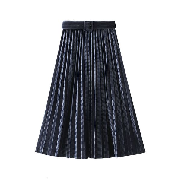Skirts skirts Winter Veet A-line Corduroy Pleated Calf Long Skirt with Belt Blue C T9WZ, Black
Skirts skirts Winter Veet A-line Corduroy Pleated Calf Long Skirt with Belt Blue C T9WZ, Black