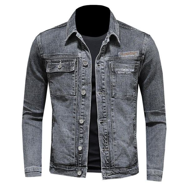 men's jackets chaqueta vaquera de estilo europeo para hombre, gris piloto bombardero botonadura con una simple, abrigo, Black;brown
men's jackets chaqueta vaquera de estilo europeo para hombre, gris piloto bombardero botonadura con una simple, abrigo, Black;brown